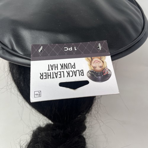 Goth Punk Black Faux Leather Daddy Spikes Halloween Pins Dress Up Festival - Picture 6 of 9
