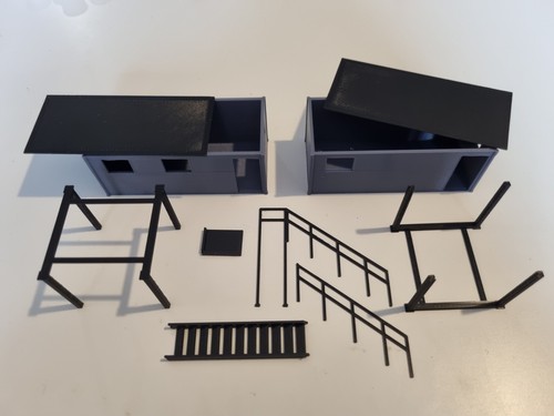1/76 Scale Stackable Portable Cabins "Various Colours" OO Gauge - Picture 19 of 20