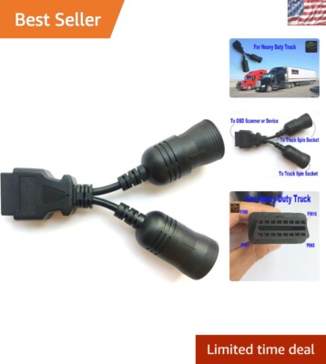 Professional 6Pin/9Pin OBDII Diagnostic Connector for Heavy Duty Vehicles