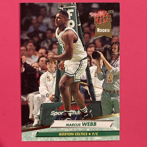 1-1992-93 Fleer Ultra Basketball #230 Marcus Webb RC Boston Celtics - Bild 10 von 10