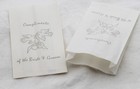 Wedding Cake Bags White Pack of 100 - Doves Logo - Lolly Favor Gift Bag REG POST