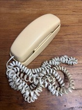 Vtg AT T Trimline 210 Telephone 1988 Push Button Ivory Desk/Wall Mount Untested