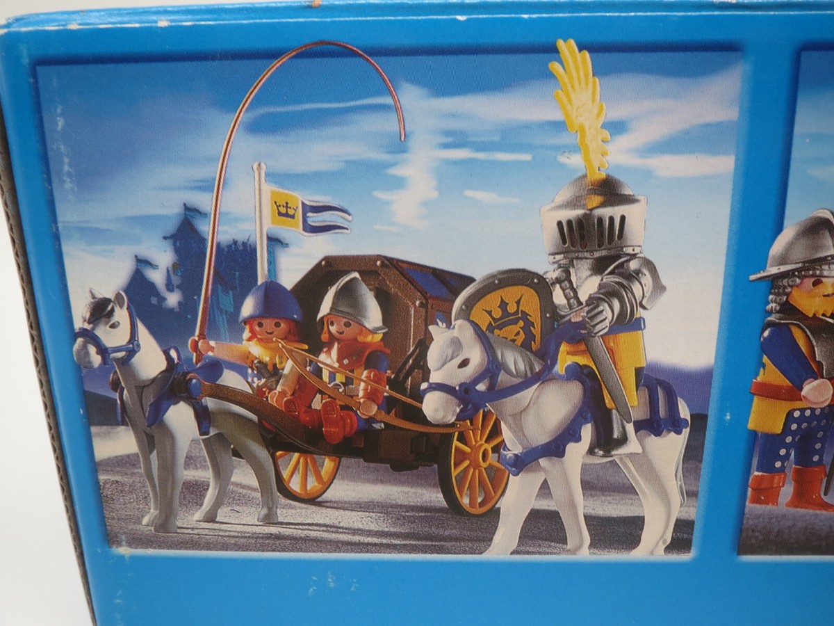 Playmobil 3314 Chevalier Du Lion Bleu - Moyen-Âge, Sortie 2004, Occasion Comme Neuf