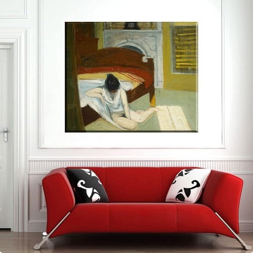 EDWARD HOPPER Summer interior interior interior de verano impresión de lona imagen - Imagen 2 de 5