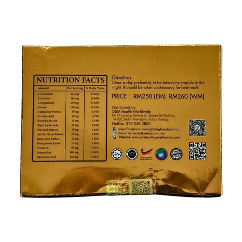 30 Caps Phyto Astaxanthin Plus Original Glowing Skin New Ship From Malaysia - Picture 7 of 7