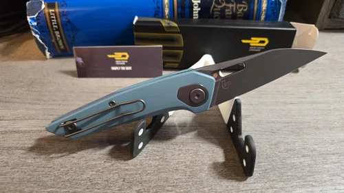 Bestech Knives VK-Void Linerlock Grey PVD G10 Folding Magnacut Pocket Knife G63C