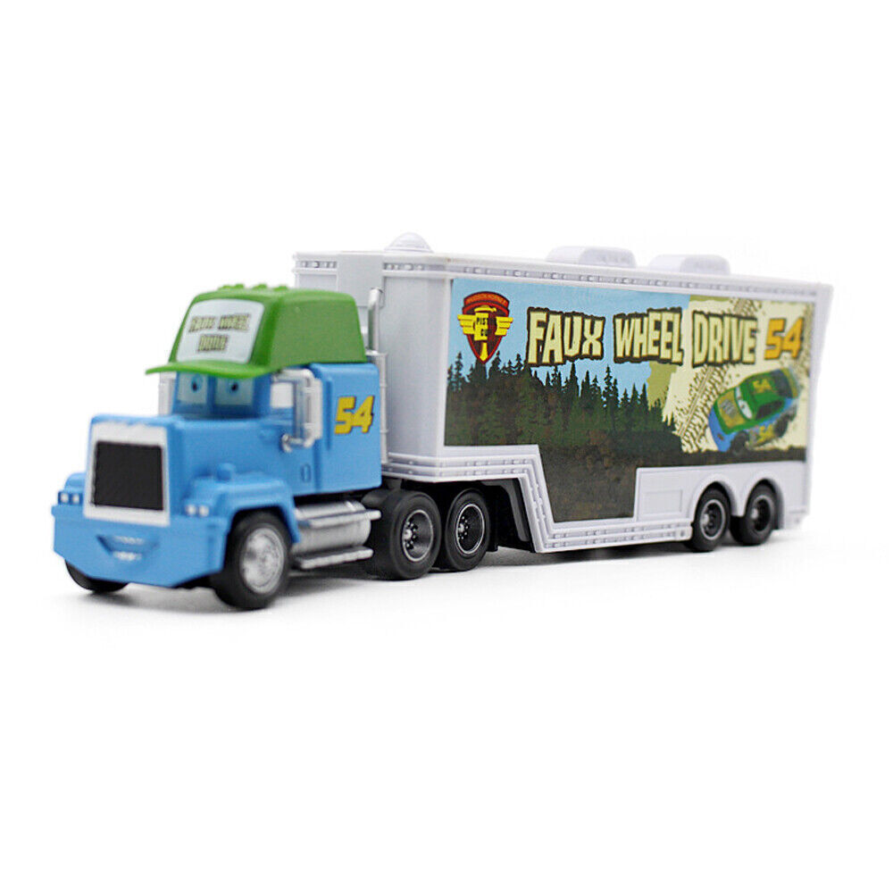 Disney Pixar Plane And Cars Lightning McQueen Mack Hauler Truck & Car Luigi - Picture 252 of 316