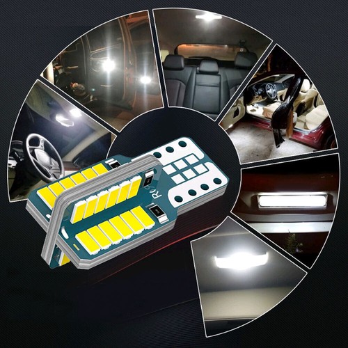 2pcs T10 LED Canbus W5W 48SMD 3014 Car Dome Reading License Plate Lamp Bulbs - Picture 5 of 13
