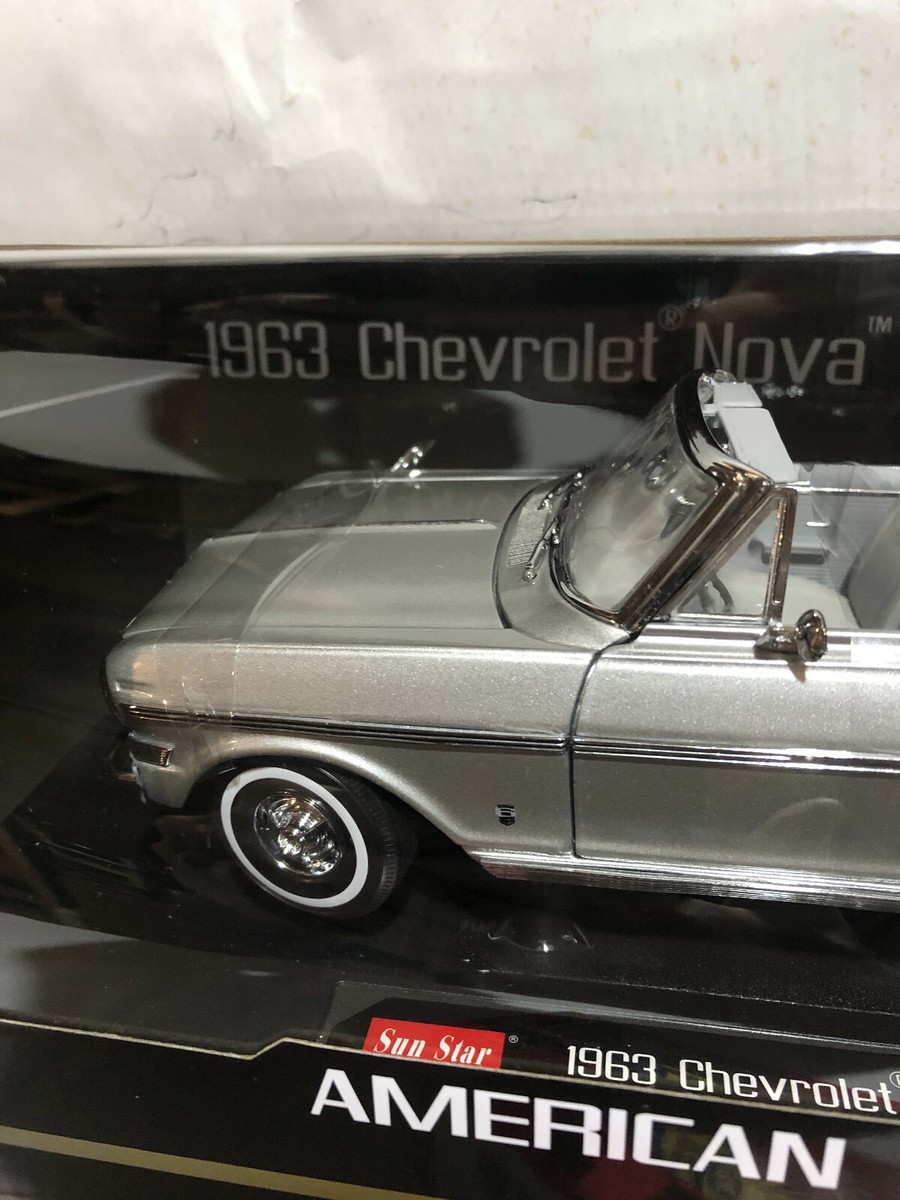 1963 Nova SS Satin Silver 1:18 Sunstar 3976 | eBay