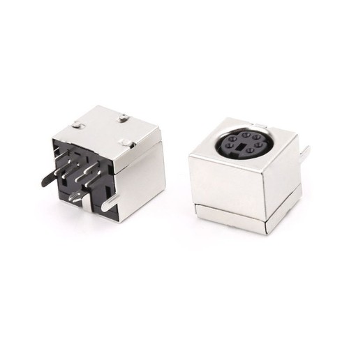 10pcs Mini 6-pin Din Socket Connectors PS-2 Female Plug PCB Solder Connector PC - Afbeelding 4 van 8