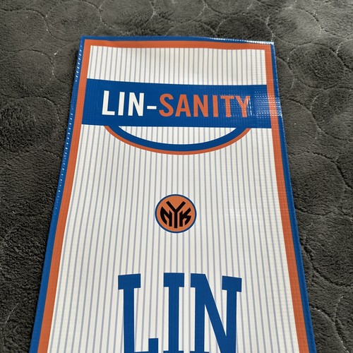 JEREMY LIN "LINSANITY" 2012 NEW YORK KNICKS Jersey Banner #17 Sign Poster Flag - Picture 5 of 7