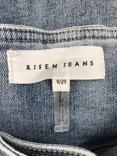 Risen Los Angeles Capri Jeans Womens 9/29 Blue High Rise Pull On Stretch NEW - Picture 9 of 16