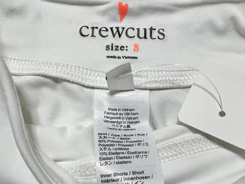 NWT J. Crew Crewcuts Girls' Active Skort Skirt Preppy Tennis Golf Athleisure 8 - Picture 4 of 5