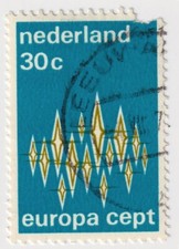 1972 Netherlands - EUROPA Stamps - 30 Cent Stamp