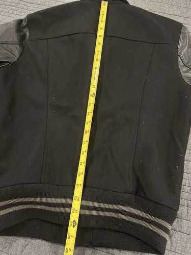 Levi’s Hybrid Wool And Leather Truck Jacket Medium Black - Picture 11 of 15
