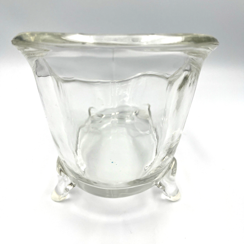 Badewanne mit Fuß figürliche Schale schweres Klarglas 10,25 L x 6 H x 5,5 B" 4 Pfund - Bild 4 von 6