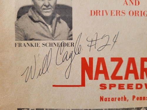 1966 Nazareth Speedway Program Signed by Cagle/Carter/Malzahn/Adam/Hildreth..... - Picture 2 of 15