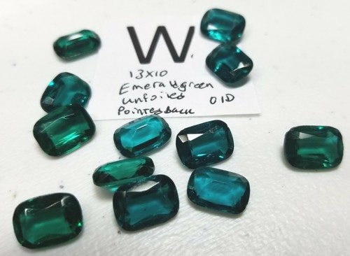 Vtg Rectangle Rhinestone PB Flat Craft Repair Jewelry Lot Some Swarovski WG 7002 - Picture 24 of 31