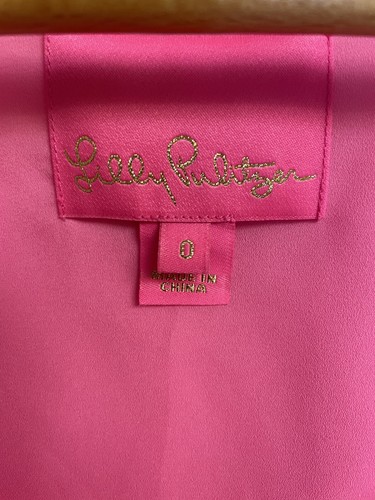 Lilly Pulitzer Dress Womens Size 0 Tier Ruffled Tie Waist Pink - Picture 11 of 17