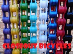 ANY-COLOR-XXL-116-Link-1-2-034-x1-8-034-SINGLE-SPEED-BICYCLE-BIKE-CHAIN-BMX-CRUISER