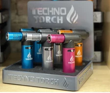 Techno Torch:  SLANT TORCH LIGHTER  | Single Flame  Lighter |  Model 19007