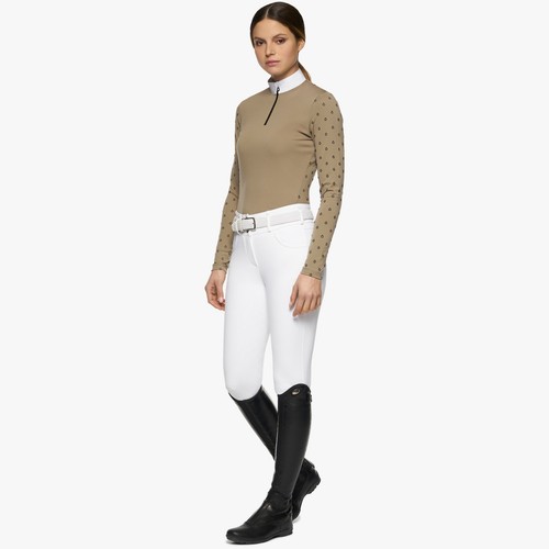 Cavalleria Toscana NEW Mini CT Flock Print Brushed Jersey show shirt XS $235 - Picture 7 of 8