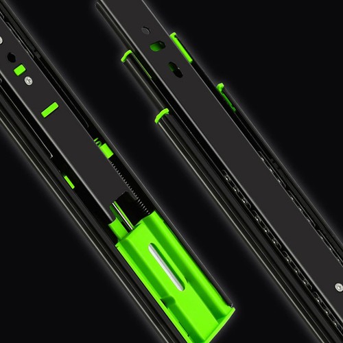 30-50cm Push To Open Drawer Slide Runners Ball Bearing Heavy Duty Draw Trailers - Picture 3 of 17