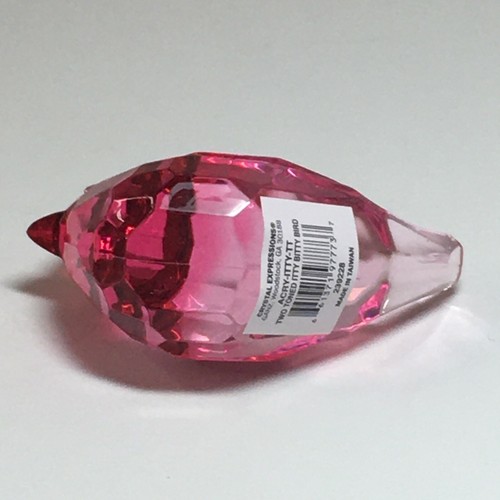 GANZ Crystal Expressions Itty Birdie Pink-Dk Pink Head Acrylic 2.5" "Rosie" - Picture 4 of 5
