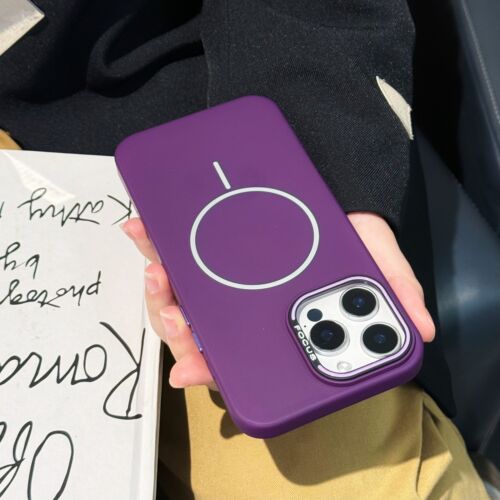 For iPhone 13 14 15 16 Pro Max PC+TPU Mag Safe Case Shockproof Soft Microfiber - Picture 14 of 14