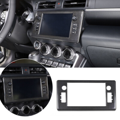 Real Carbon Fiber Navigation Screen Panel Trim For Toyot@ 86 /Subaru