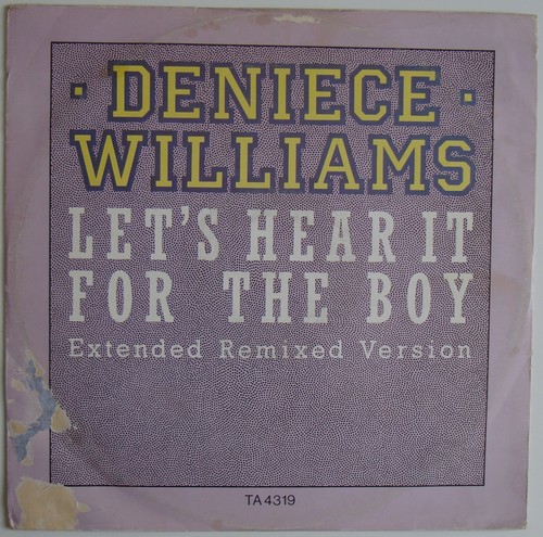 Deniece Williams Let's Hear It For The Boy 12" EP (1984) CBS TA 4319