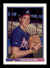 1991 Bowman #576 Tom Glavine Atlanta Braves Baseball Card HOF