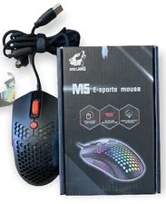 Gaming Mouse RGB Lights Wired M5 E-Sports Mouse Ziyou Lang - Black