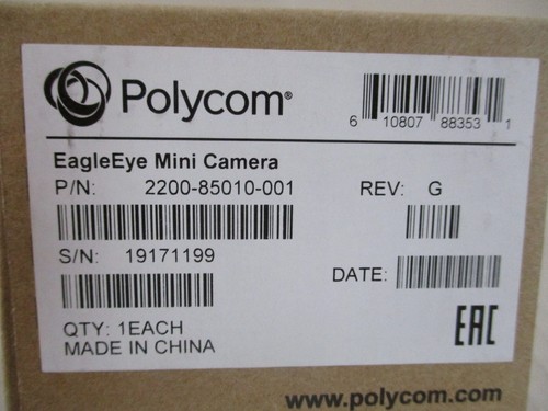 Polycom 2200-85010-001 EagleEye Mini USB Videokonferenz WebCam für VVX 501/601- - Bild 2 von 8