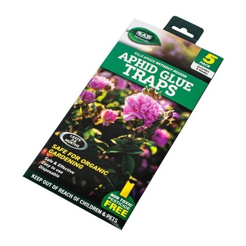 5PCE Traps Aphid Glue Safe Effective Greenhouse Garden White Flies Leaf Miner - Picture 5 of 7