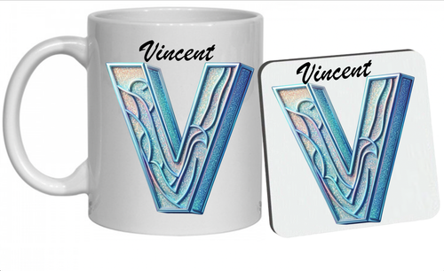 Personalisierte Kaffeebecher Initiale 11 Unzen Teeliebhaber Geschenk Tasse Name Alphabet Glitzer - Bild 49 von 53
