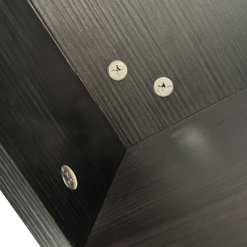 2Set 23.62" Hexagonal Small Coffee Table Open Storage End Table Nightstand Black - Picture 9 of 12