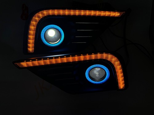Luz antiniebla LED DRL de conducción COB ángel halo anillo señal de giro para Nissan Altima 16-18 - Imagen 10 de 23