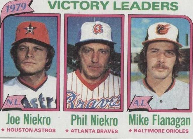 1980 Topps - Joe Niekro Mike Flanagan Phil Niekro #205 - 1 of 1