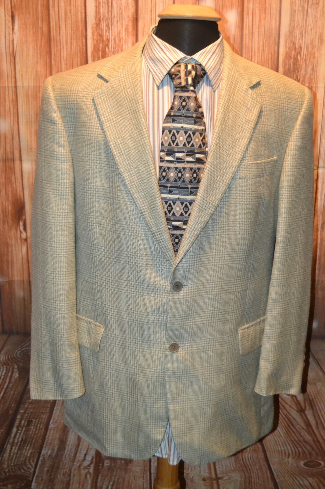 Brooks Brothers Men Silk Linen Wool 2 Front Butto… - image 1