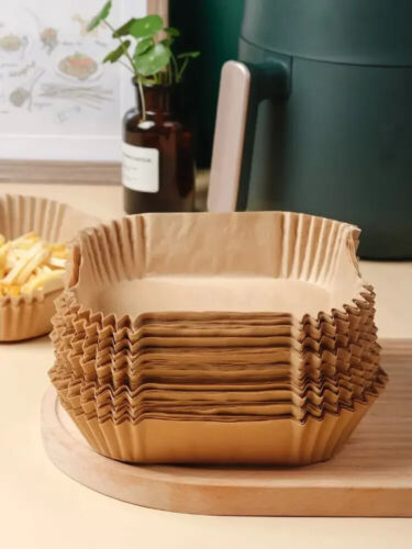 100PCS Air Fryer Disposable Paper Liner Non-stick Baking Oil-proof Liners Square - Picture 20 of 24