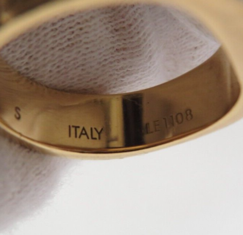 Authentic Louis Vuitton Monogram gold Ring M00210 S #37723 - Picture 12 of 14