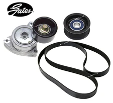 Belt Tensioner & Idler Pulley Drive Belt Kit OES for Honda Civic 2.4L 12-15