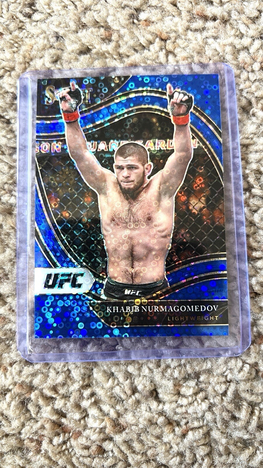 Khabib Nurmagomedov UFC panini Blue Disco 2021-22 Select /99 #208 Rare US Seller