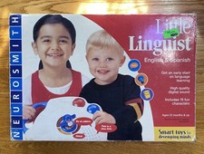 VINTAGE Neurosmith LITTLE LINGUIST Complete Kit Spanish  English Learn toy RARE