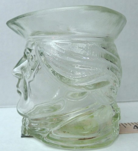 Avon Revolutionary Soldier Candle Holder Clear Glass Vintage Collectible 1979 - Picture 4 of 5