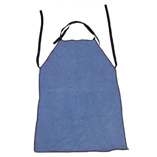 LEATHER WELDING WELDER'S APRON BIB OUTFIT COVERALL COVER W27" x L39" Korea - Picture 3 of 4