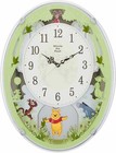 Disney Winnie the Pooh Wall Coming Clock With Melody White M523 4MN523MC03