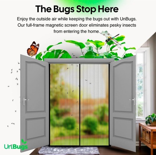 Pet & Kid-Friendly Magnetic Screen Door - Self-Closing Mesh for Bug-Free Breezes - Picture 4 of 8