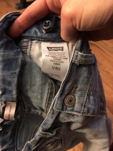 Levis Girls Boyfriend Shorts Size 12 Regular NWOT ~Cute - Picture 3 of 3